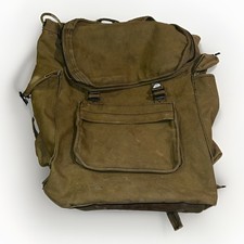 Vintage Large Canvas Military Style Rucksack / Backpack picture