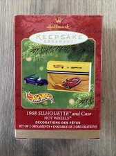 Vtg Hallmark Keepsake Ornaments 1968 Silhouette & Case picture