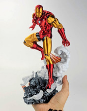 Marvel Classic 1963 Iron Man 3D Printed Figure Statue 28cm Avengers Display picture