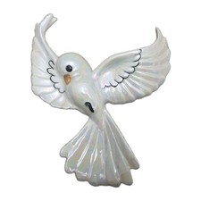 MCM Vintage Freeman McFarlin Iridescent Bluebird Wall Plaque Bird Hanging picture