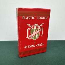 Vintage Lombardy Plastic Coated Playing Cards Sealed ARCO Chicago Deck picture
