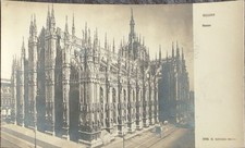 Vintage Milan Cathedral Postcard Italy Duomo di Milano picture