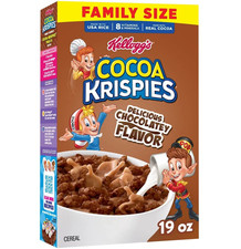 Kellogg's Cocoa Krispies Breakfast Cereal, Kids Snacks, Family Breakfast 19 OZ picture