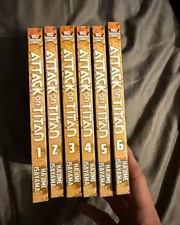 Attack on Titan Manga Lot Vols 1-6 Hajime Isayama Kodansha Comics picture