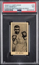 1938 F.C. CARTLEDGE FAMOUS PRIZE FIGHTERS GLOSSY #26 JACK DEMPSEY PSA 7  NM picture