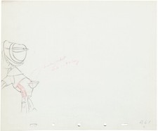 1939/1940 WALT DISNEY'S PINOCCHIO ORIGINAL PRODUCTION DRAWING ANIMATION ART PAGE picture