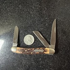 RARE VTG NOS SCHRADE PREMIUM STOCKMAN KNIFE UNCLE HENRY 897-UH picture