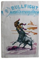 Bullfight Descriptive Booklet Program Bull Fights Mexican Illustrated Travel picture