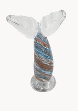 Murano Hand Blown Art Glass Lg & Heavy Paperweight Figurine 9
