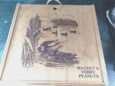 Vtg. Wild Duck Decoy Wildlife Lake Nature Wooden Box from Mackey's Ferry Peanuts picture