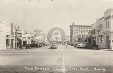 Culver City California CA Main Street Los Angeles RPPC Photo Postcard COPY picture