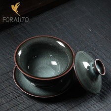 Gaiwan Teacup Sancai Longquan Ice Cracking190ml 6.5oz Brew Tea Tea Set Ceramics picture