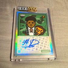 Extremely rare GAS  Youngboy Card B-YB Autographed Serial Numbered Only 2/15 picture