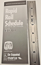 MARTA Rapid Rail Schedule - 9/24/2011 picture