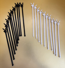 Playboy Club Vintage 1970's Cocktail Stirrers Lot (20) Black-White Plastic 8.25” picture
