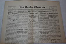 The Dunbar Observer 1931 Catlett Bunche Washington DC High School Newspaper picture