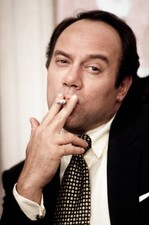 Italian actor director Carlo Verdone smoking on the set of the fil- Old Photo picture