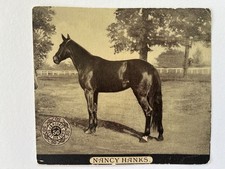 Nancy Hanks Champion Trotting  Horse Advertising Trade Card J & P Coats antique picture