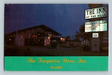 Kerrville TX-Texas Turquoise Door, Lobby Inn Of The Hills, Chrome c1982 Postcard picture