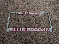 RARE San Francisco California Ellis Brooks Chevrolet Chevy License Plate Frame picture