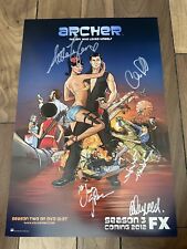 Archer Cast Signed Poster FX SDCC 2011 Judy Greer Amber Nash Chris Parnell picture
