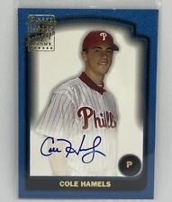 2003 Bowman Cole Hamels Certified Autograph Auto Phillies SOF-CH picture