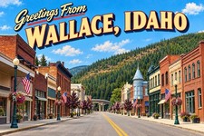 Greetings From Wallace, Idaho Modern Large Letter Postcard 4x6 E243 picture