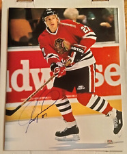 Jeremy Roenick Blackhawks Autographed 11x14 Hockey Photo PSA/DNA picture
