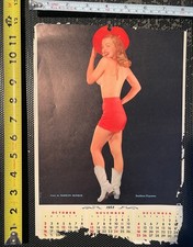 Vintage 1955 Marilyn Monroe pin-Up calendar pages - Set of 4 picture