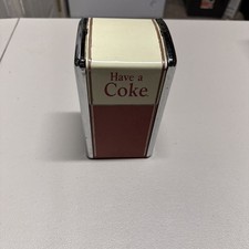 Vintage 1992 Have A Coke Coca~Cola Brand Napkin Holder Dispenser Retro Diner picture