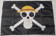 3x2ft One Piece Luffy's Straw Hat Skull Pirate Flag Luffy Cosplay US Stock picture