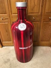 RARE ABSOLUT VODKA 49 INCH TALL RAPSBERRI DISPLAY BOTTLE FROM LAUNCH PARTY picture