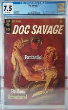 💥 CGC 7.5 DOC SAVAGE #1 GOLD KEY 🗝️ 1ST SILVER AGE APP 1966 VF- INDIANA JONES picture