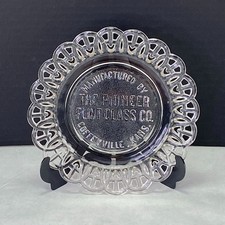 Vintage The Pioneer Flint Glass CO Advertising Plate picture