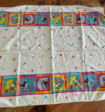 Vintage 1984 Dundee Disney Babies ABC Flannel Receiving Blanket Mickey Minnie picture