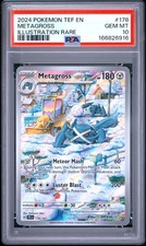 PSA 10 2024 POKEMON TEF EN-TEMPORAL FORCES #178 METAGROSS ILLUSTRATION RARE picture
