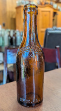 VINTAGE Amber Coca-Cola, Erie PA, Arch Script, Triple Script Soda Bottle, RARE picture