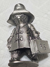 Vintage 1978 Pewter Paddington Bear Figurine picture