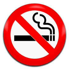 No Smoking Quit Stop Novelty 25mm / 1 Inch D Pin Button Badge  picture