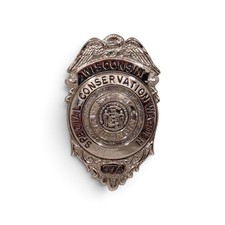 RARE Vintage Wisconsin Special Conservation Warden Officer Wildlife Game Badge picture