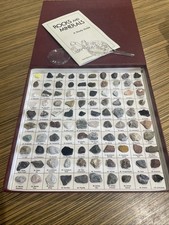 Vintage Minerals & Rocks United States 100 Specimen Box Display Collection GREAT picture