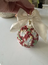 Lenox 2017 Annual Kissing Ball Christmas Ornament Limited Red Green picture
