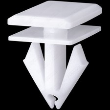 Rexka 20pcs Rocker Panel Moulding Clips White Nylon 68092697AA Compatible wit... picture