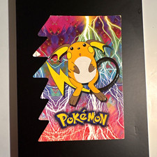 Topps Pokémon Stage Three Raichu #26 Die-Cut Embossed Card 2001 English picture