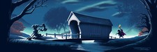 Sleepy Hollow Disney JC RICHARD Signed Ltd Ed Canvas Print 195 The Legend Rides picture