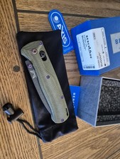 Custom Benchmade Bugout 535 Micarta Green Scales S30V Blade picture