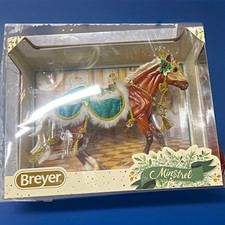 Breyer Minstrel Holiday Horse Figurine, Plastic Model, Boxed picture