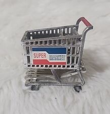 Vintage Acme Miniature Super Market Shopping Cart Fridge Magnet picture