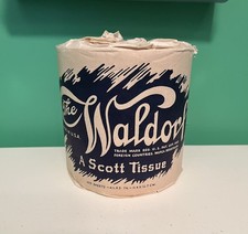 NOS Vintage WW2 Scott Waldorf Toilet Paper Advertising Roll  picture