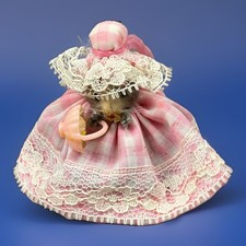Vintage Mice Original Fur Toy West Germany Flower Girl Mouse Maiden Little Miss picture